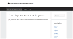 Desktop Screenshot of downpayment-programs.com