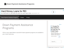 Tablet Screenshot of downpayment-programs.com